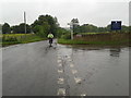 Cycling from the direction of Bradford-on-Avon on a wet day