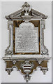 St Martin, White Roding - Wall monument