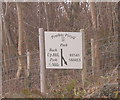 Sign for Penrhiw Pistyll Park