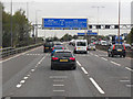 Northbound M42, Sign Gantry at Junction 7