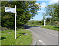 Signpost at Abbey Road Oaks Road junction