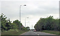 A1098 approaching junction at  Peaks Top Farm