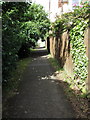 Footpath to the industrial estate