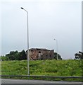 Ruined building by the M62