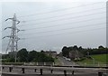 Power lines over Clough Lane