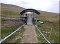 NN1875 : Start hut, Nevis Range Downhill Track by Craig Wallace
