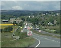 NZ0113 : A66 towards Bowes and the Pennines by Andrew Hill