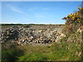 Small quarry beside the road at Trelay