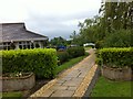 SJ3852 : Garden path at Holt Lodge Hotel by Darrin Antrobus