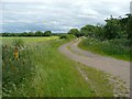 Footpath junction near Chapel Farm