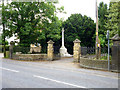 Cemetery gates and war memorial, Heybridge