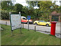 Public OS Map, Sign, Post Box, Eyhorne Green