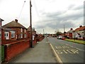 Looking east along the main street in Kelloe