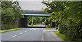 The bridge carries the M6 over Whittingham Lane