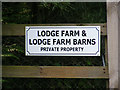 Lodge Farm sign