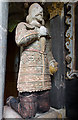 Church of St Mellanus, St Mellion - monument to William Coryton (detail 1)