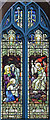 TQ3183 : Holy Trinity, Cloudesley Square - Stained glass window by John Salmon