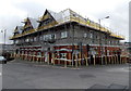 Scaffolding on Blaen-y-Cwm Aberbargoed