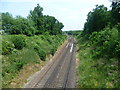 The Otford to Maidstone East line from Fen Pond Road