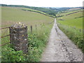 Track towards the New Cottages, Chubworthy Farm