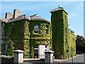 Ivy covered rear of house on the corner of King Street and South Promenade