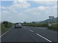 SO4485 : A49 at the turning for Strefford by Peter Whatley