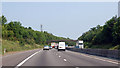 M11 northbound approaching footbridge 