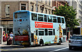 J3374 : Vodafone bus, Belfast by Albert Bridge