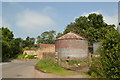 Circular iron farm buildings