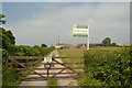 Gate and track off Brand Lane