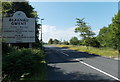 SO1604 : SE boundary sign for Blaenau Gwent north of Hollybush by Jaggery