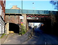 South side of Rowcroft railway bridge, Stroud