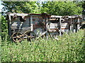 Old agricultural relic in the field corner