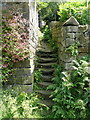 Bottom end of footpath to Cragg Road