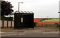 Bus shelter at the edge of Clowne