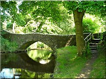 SD7469 : Quaint footbridge in Clapham by Antony Dixon