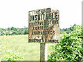 Old sign, Busbridge Road, Loose