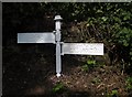 Signpost near Packsaddle Bridge