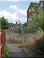 Footpath and empty flats