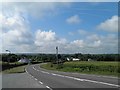 The A487 descends into Llwyncelyn