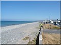 Borth beach north from Station Road