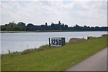 SU9277 : 1250M marker, Dorney Lake by N Chadwick