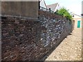 Wall in alley off Fore Street, Topsham