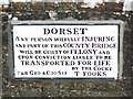 Dorset Bridge notice