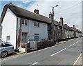 Row of thatched houses, Sidford