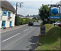 SY1389 : Name signs, The Blue Ball Inn, Sidford by Jaggery