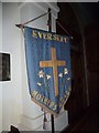 SU7760 : St Mary, Eversley: banner by Basher Eyre
