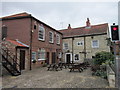 The beer garden at the Bay Horse