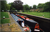 SP9708 : Bushes Lock 50 Grand Union Canal by Jo and Steve Turner