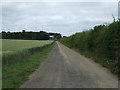 Track towards works near Heath House